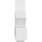 Ekena Millwork Redmond Architectural Grade PVC Gable Bracket, 108"W x 22 1/2"H x 6"D x 6"F, 5/12 Pitch GBP108X23X0606RED00 - alternate 4
